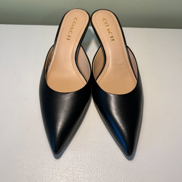 Coach Women's Renn Leather Mule - Picture 2 of 14